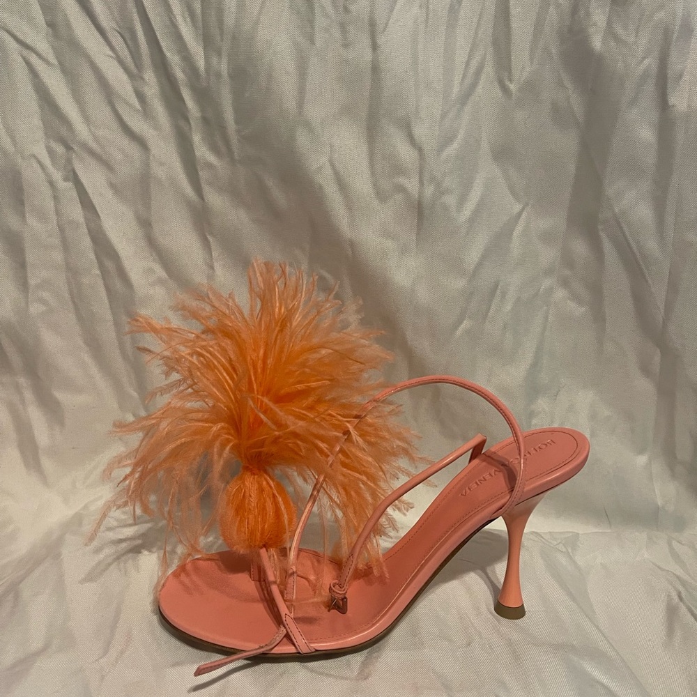 Bottega Veneta pink (flamingo) heels